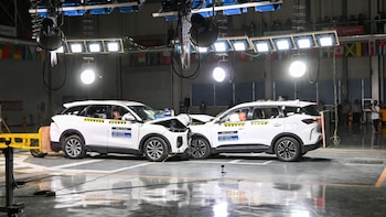 Chery puso a prueba la TIGGO 9 CSH en una exigente colisión múltiple ante expertos internacionales