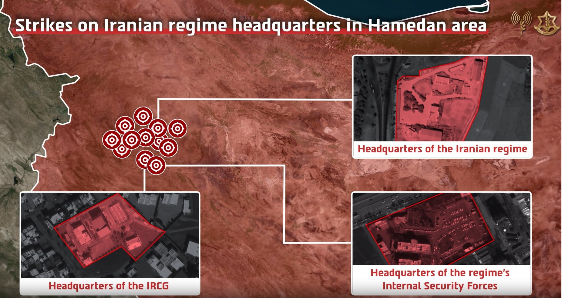 Israel atacó los cuarteles generales del régimen iraní en Hamadán y amplía sus operaciones en el oeste y centro del país
