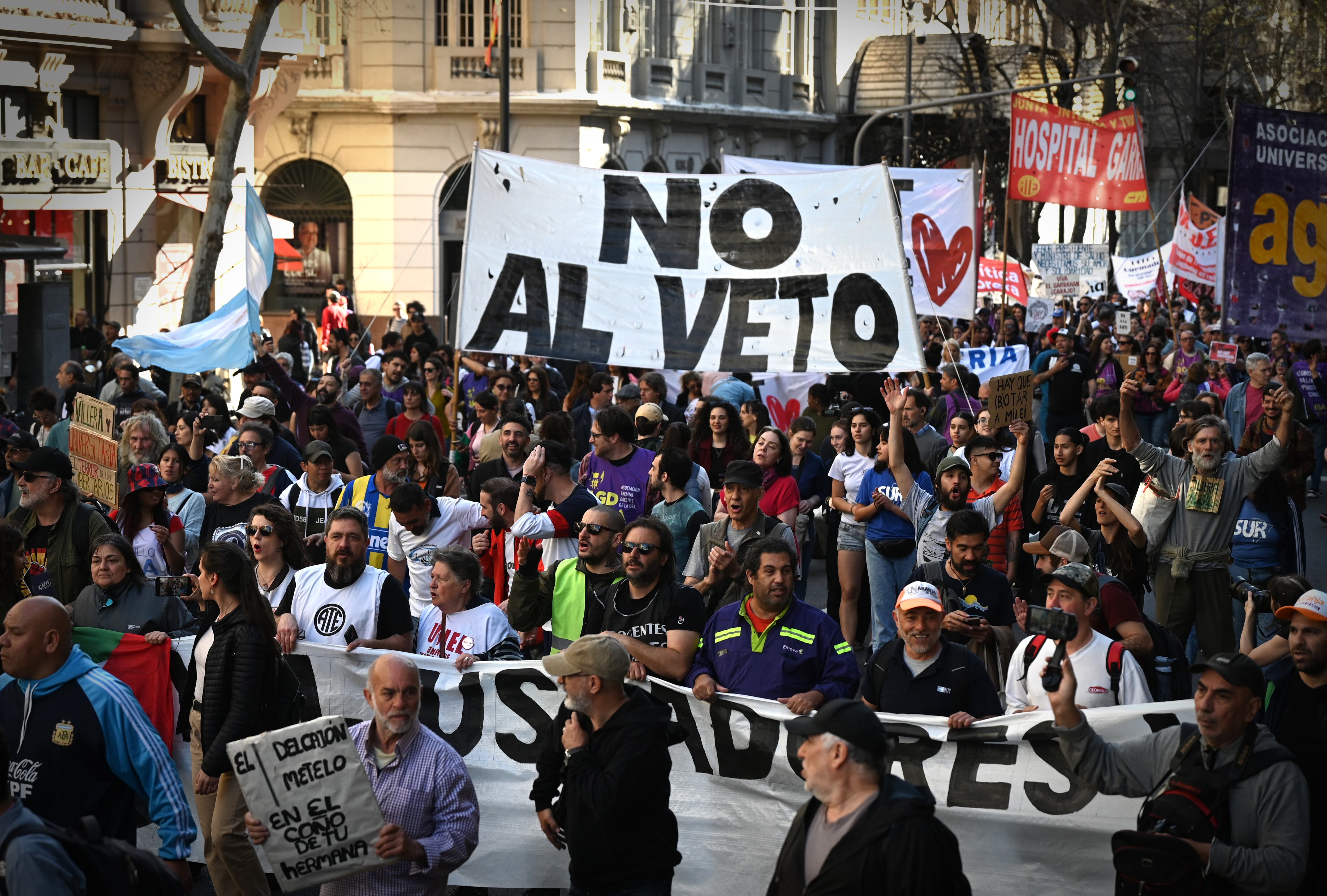 Varias organizaciones volverían a marchar el miércoles, para cuando está convocada la sesión en Diputados (Rs Fotos)