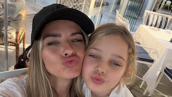 El particular gesto de la China Suárez con Magnolia en el entrenamiento de Mauro Icardi que causó revuelo en redes