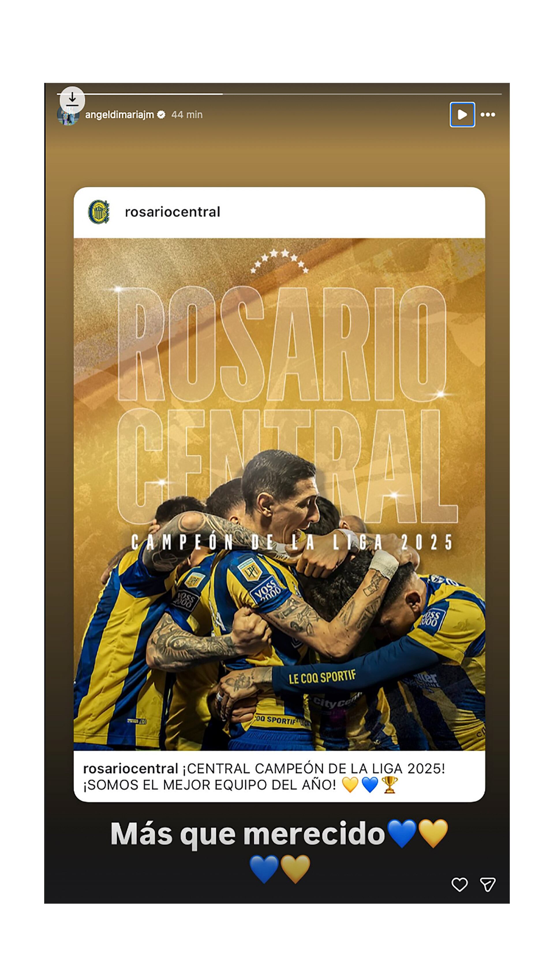 El posteo de Di María