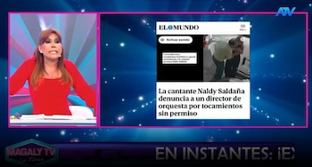 Caso Naldy Saldaña trasciende fronteras: Magaly Medina revela cobertura internacional de la denuncia contra La Bella Luz. Captura: Magaly Tv La Firme.