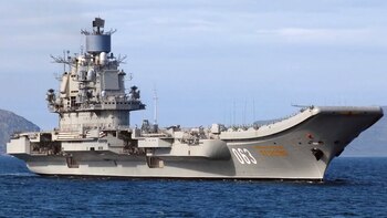 El portaaviones ruso Almirante Kuznetsov