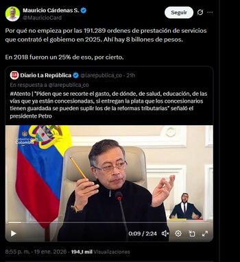 Mauricio Cárdenas, exministro de Hacienda,