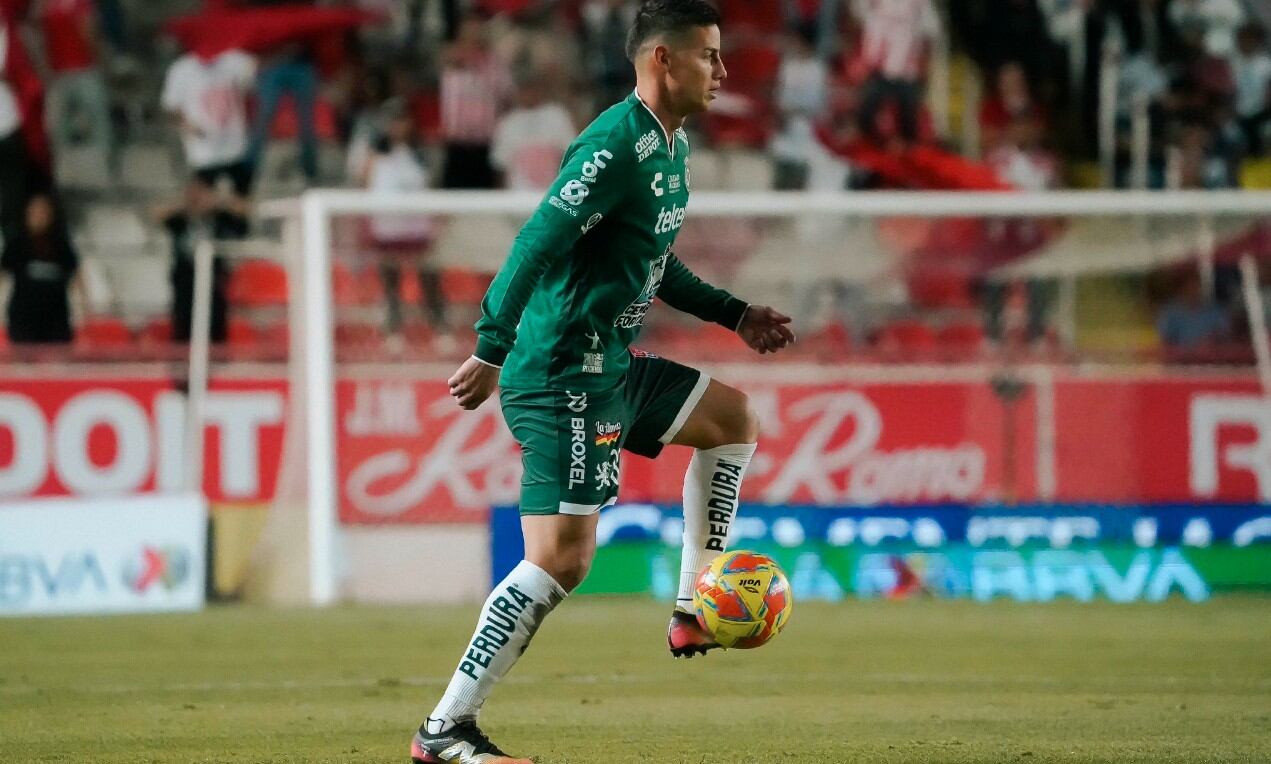 James Rodríguez participó en la derrota de León frente a Necaxa por 2-1 en la Liga MX - crédito Club León