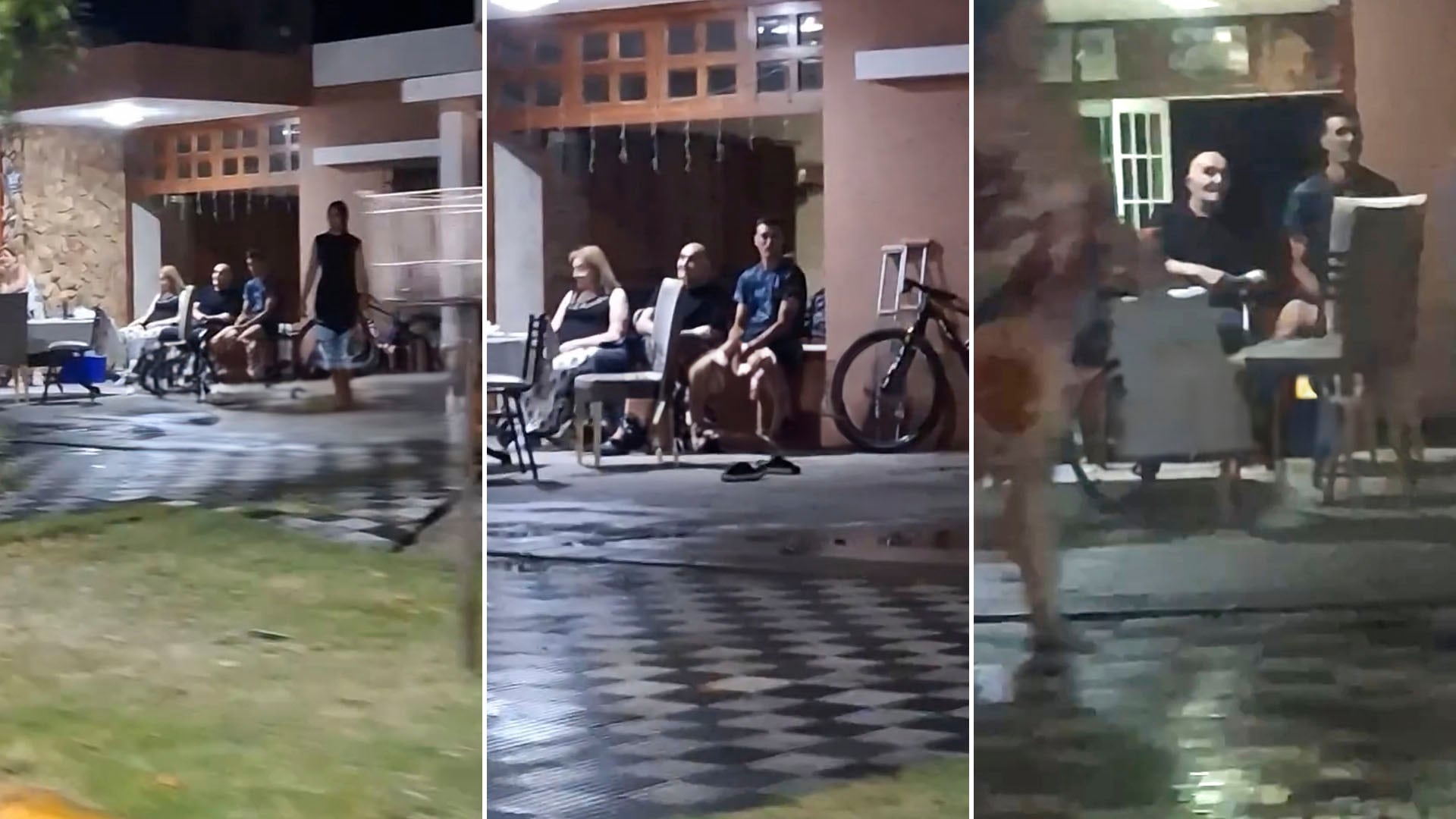 El video del festejo de Año Nuevo de Lionel Scaloni en la vereda de su casa en Pujato junto a sus padres