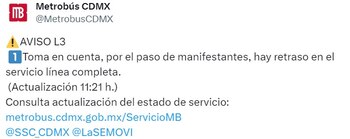 Estado del transporte público terrestre