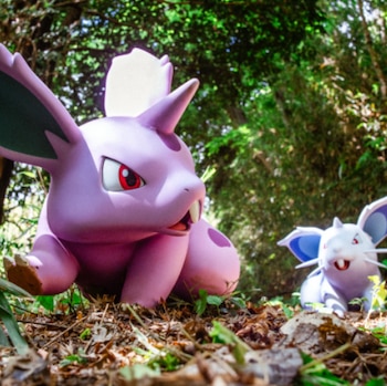 Los visitantes del parque exploran