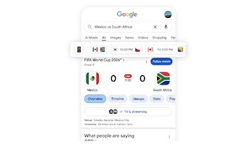 Google te permitirá seguir los partidos del Mundial 2026 en tiempo real a través de su buscador.