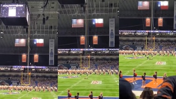 Rápel fallido en el Alamodome: un militar cayó desde más de 30 metros de altura en una exhibición previa al partido UTSA-Navy
