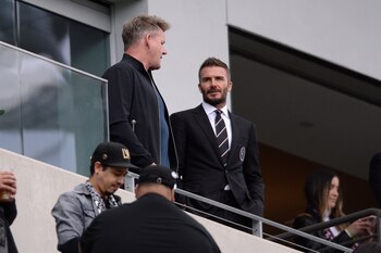 David Beckham junto al chef