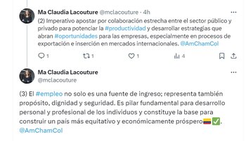 María Claudia Lacouture, presidenta de