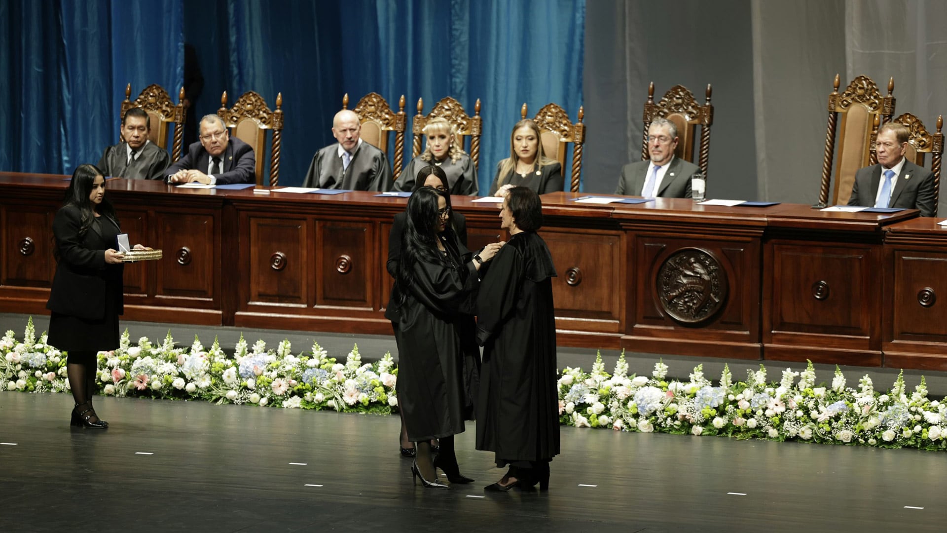 Abogado Annabella Morfin, asume presidencia de la Corte de Constitucionalidad para el periodo 2026-2027, primera presidencia de la novena magistratura. (fotografía: Diario de Centroamérica)