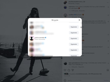 Interacciones en Instagram entre Lali