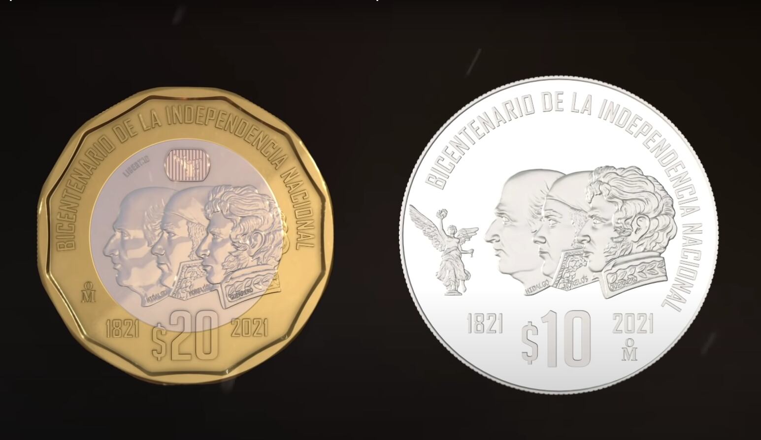 Los coleccionistas están dispuestos a pagar millones por monedas emitidas en honor al Bicentenario de la Independencia mexicana, convirtiéndolas en piezas destacadas del mercado. (Captura YT @Banco de México)