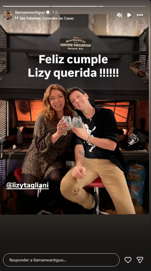 Tortonese felicitó a la actriz en el día de su cumpleaños