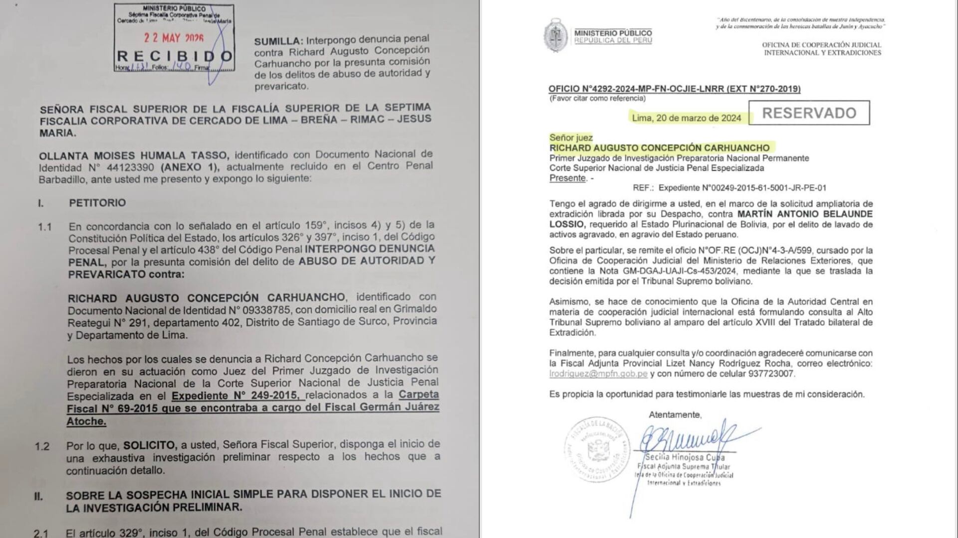 Exmandatario Ollanta Humala denuncia a juez del caso Lava Jato por presuntas irregularidades en proceso judicial. (Foto composición: Infobae Perú/X:@Ollanta_HumalaT)