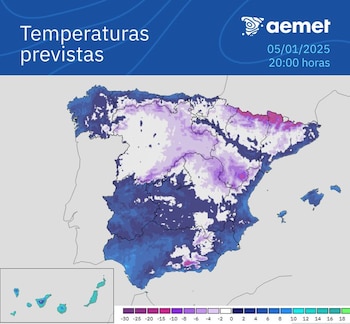 La previsión de las temperaturas