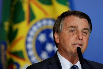 El presidente de Brasil Jair Bolsonaro