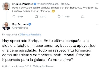 Roy Barreras y Enrique Peñalosa