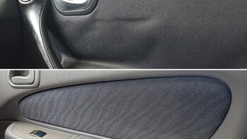 El tapizado interior de un