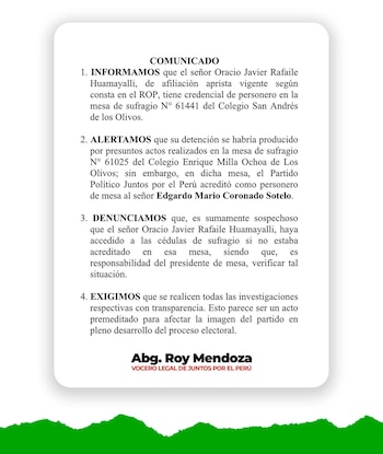 Comunicado