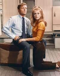 Jane Fonda afirmó que a Robert Redford le molestaba besar. (Escenas de