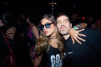 Juli Poggio y Martín Cirio, dos de los invitados de la noche