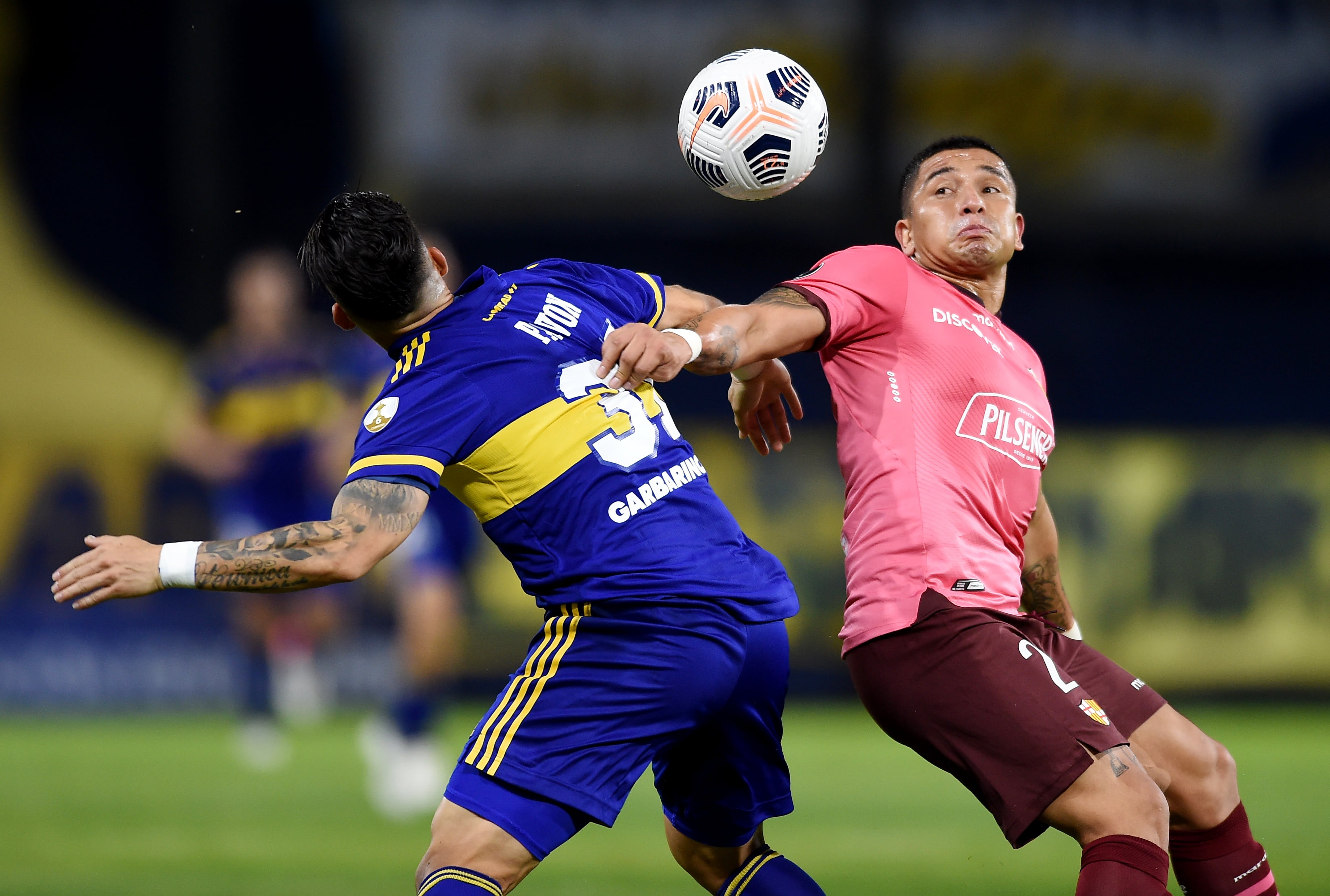 Enfrentó a Boca Juniors en dos partidos de la Copa Libertadores 2021 con Barcelona SC (Crédito: Reuters/Marcelo Endelli)