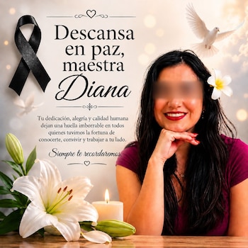 Una de las víctimas mortales identificadas es la maestra Diana Domínguez. (Crédito: redes sociales)