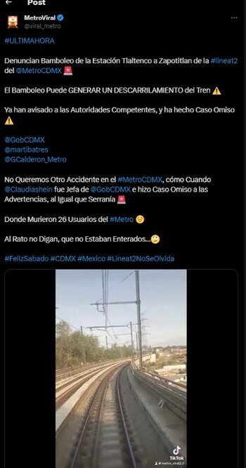 Los usuarios reportaron tambaleo en