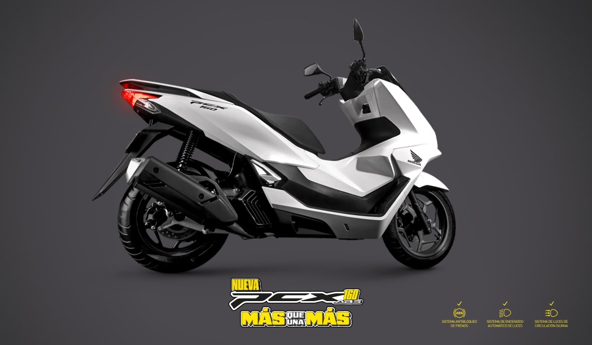 La Honda PCX 160 2026 llega a Colombia mostrando tecnología avanzada, confort premium y un moderno diseño para la movilidad urbana. - (Honda)