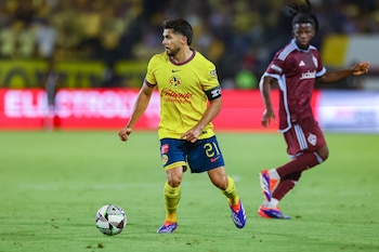 El futuro de Henry Martín con la Águilas se mantiene rodeado de rumores, en medio de una de las peores rachas goleadoras de su carrera. (Foto: William Navarro-USA TODAY Sports)
