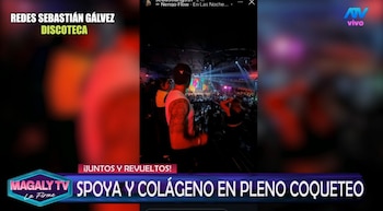 Laura Spoya es captada con su ‘colágeno’ y desata polémica pese a negar romance. Captura: Magaly TV La Firme.