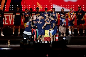 Celebraciones tras la victoria de la selección española en el Mundial 2026