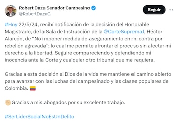 El senador Daza celebró la