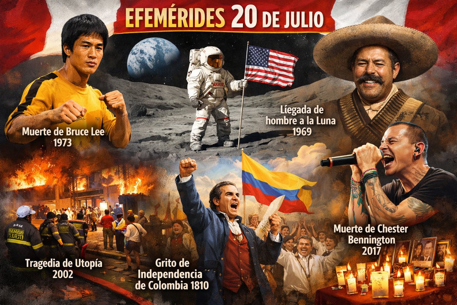 ¿Qué pasó un 20 de julio? Las efemérides de hoy en el Perú y el mundo