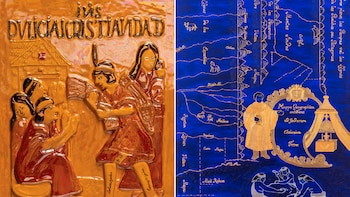 Cerámica "Doctrinas, Colonizados, evangelizados, por