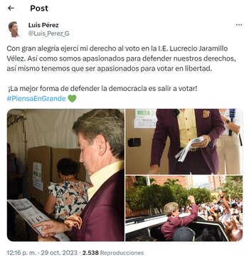 Luis Pérez sigue en la