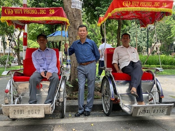 El conductor de rickshaw Tran