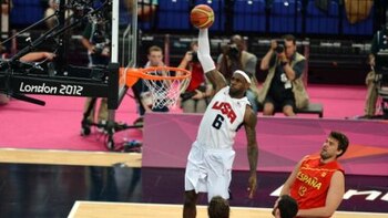 Olympic Basketball Players Honored at