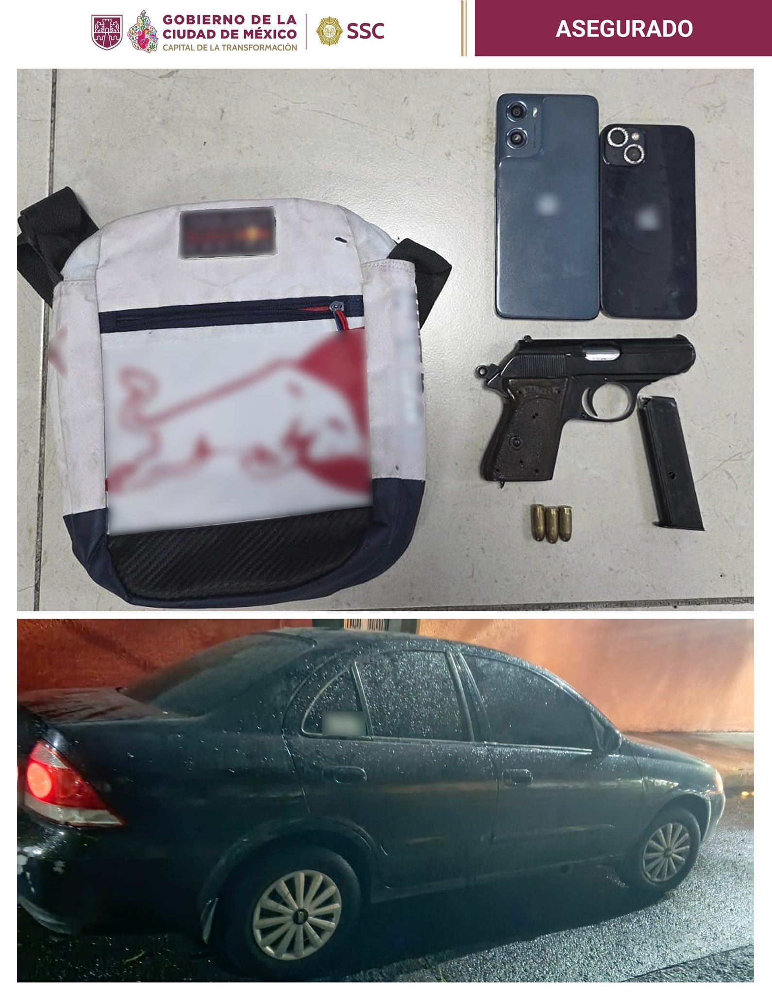 Graciela “N” y Luis “N” fueron detenidos en la colonia San Pedro Xalpa tras exigirle 50 mil pesos a una mujer cuya deuda ya estaba saldada; dispararon cuando ella se negó a pagar. Crédito: Especial
