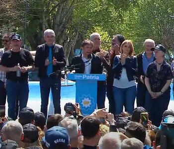 Axel Kicillof en el acto