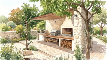 Las tendencias en cocinas exteriores: pérgolas, islas y espacios inspirados en el estilo mediterráneo