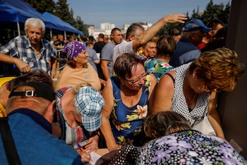 Centro de distribución de ayuda