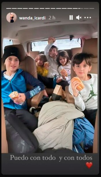 Las imágenes que compartió Wanda