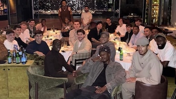 Los futbolistas del Real Madrid