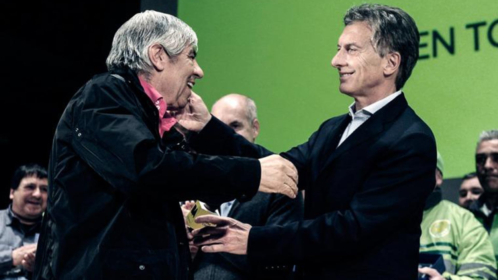 Mauricio Macri y Hugo Moyano