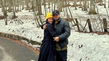 Natalie Weber y Mauro Zárate