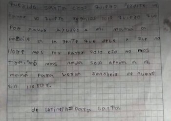 La menor pidió al Niño